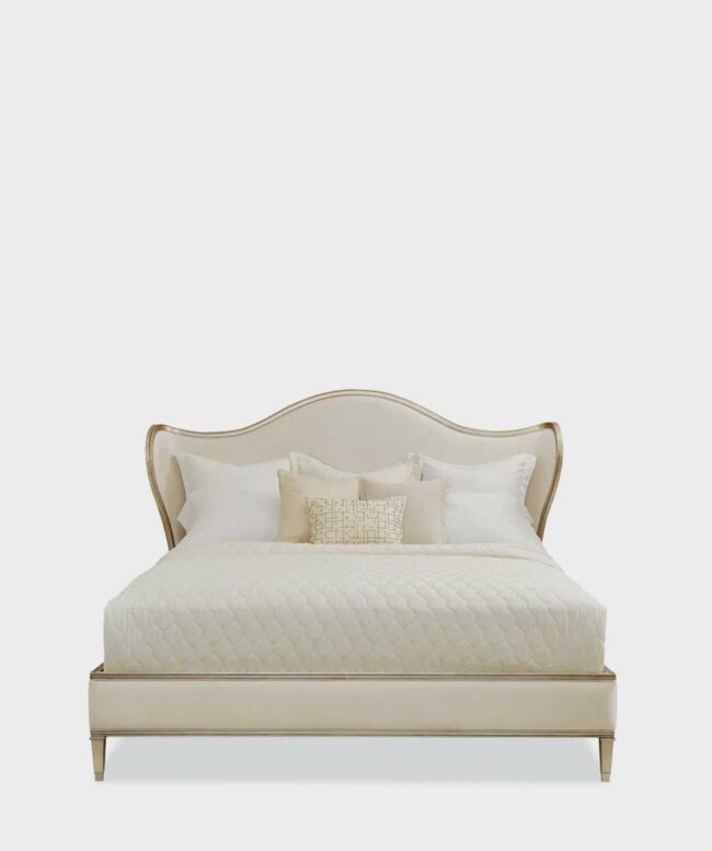 Winged Upholstered Bed